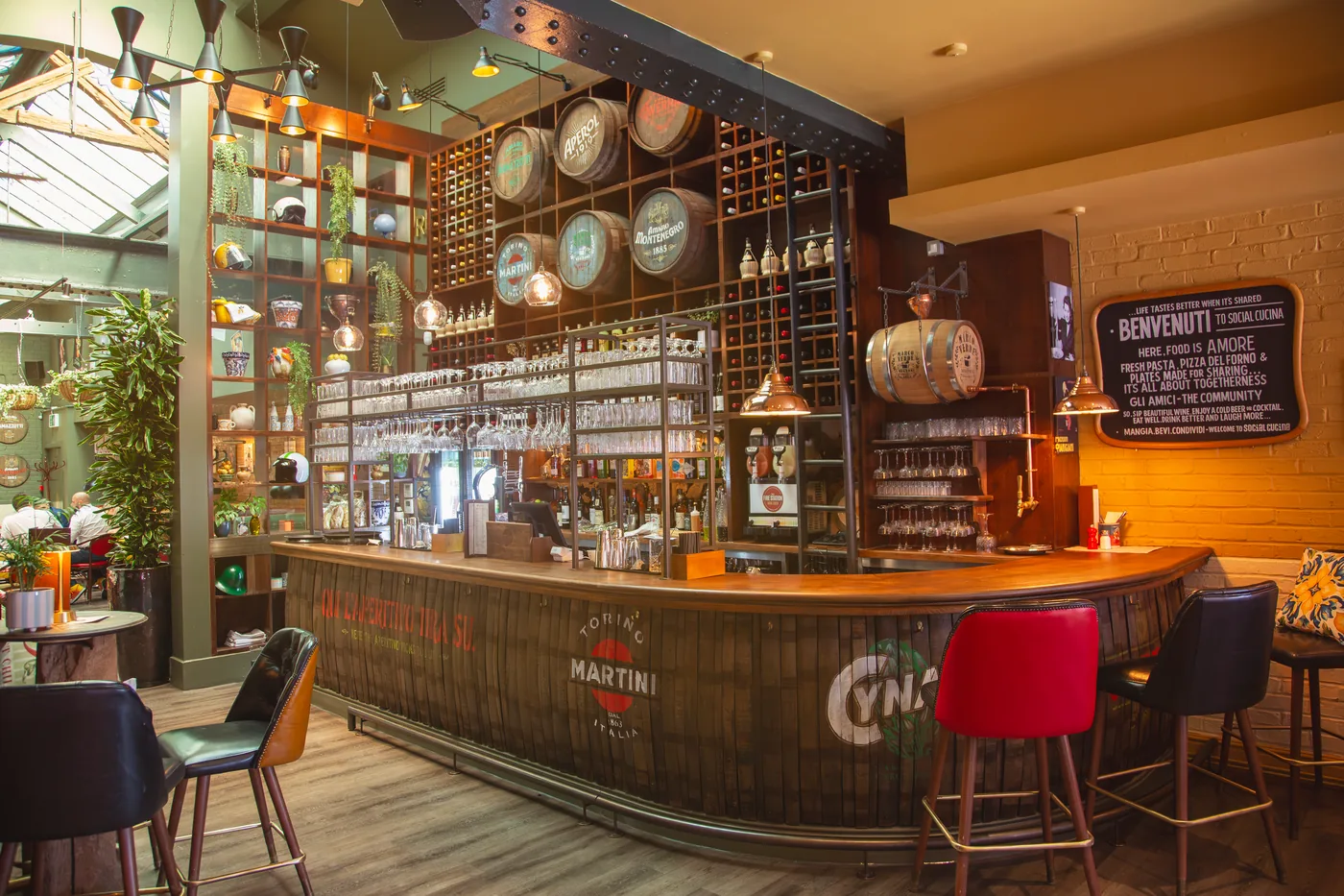The bar at Alderley Edge